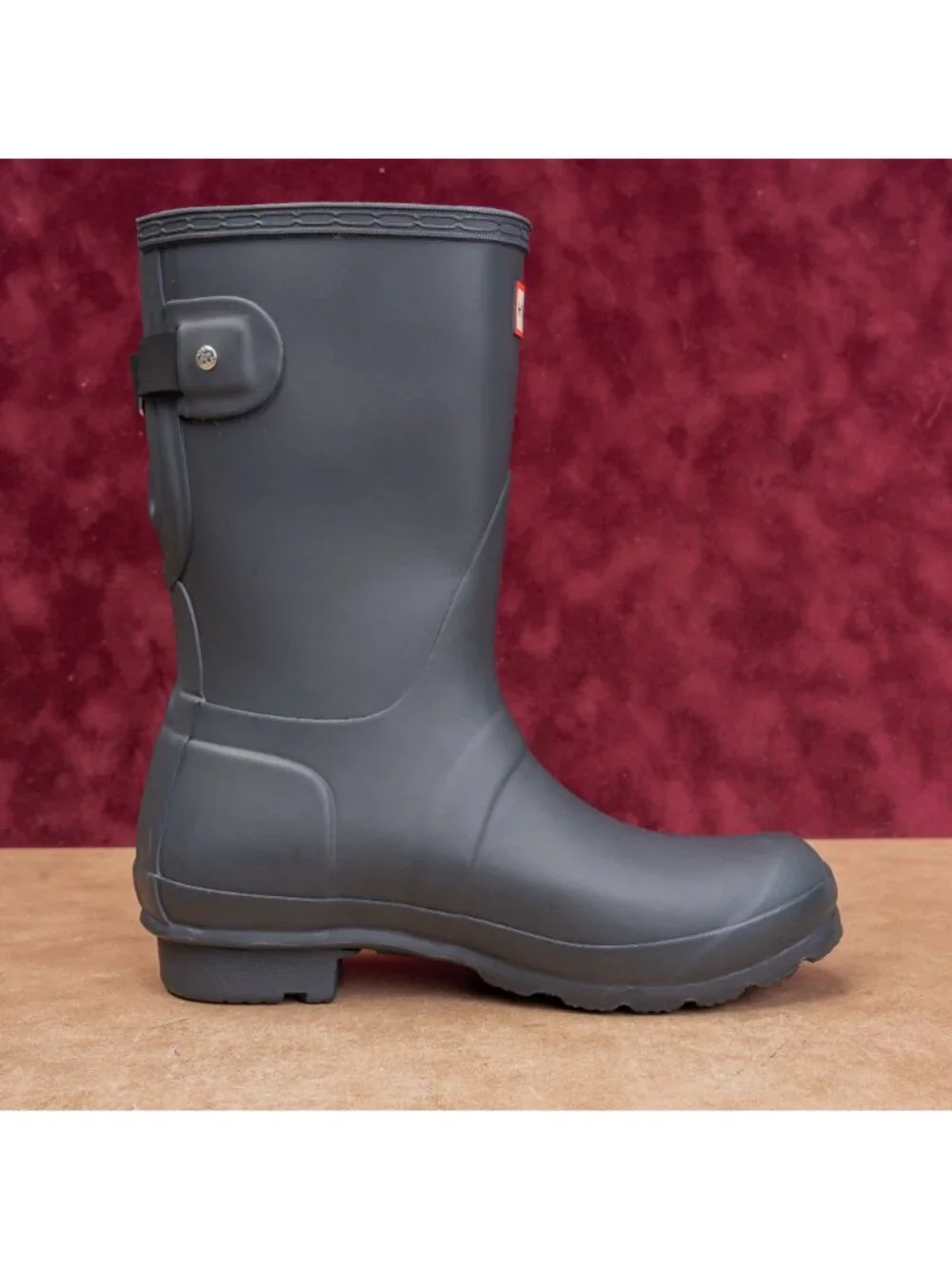 Hunter Wmn Original Back Adjustable Navy Festival Wellies Rubber Boots 6US EUR37